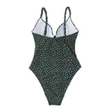 Leopard O-ring One-piece Swimsuit
